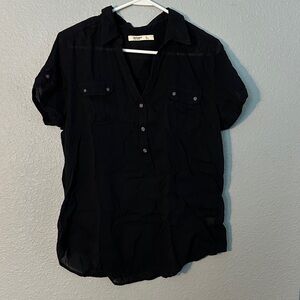 Old Navy Classic Black Button Down Shirt
